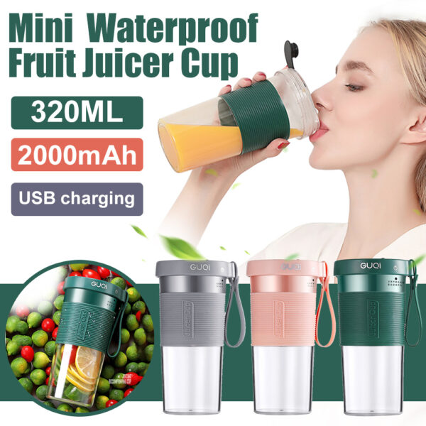 portable and rechargeable battery juice blender